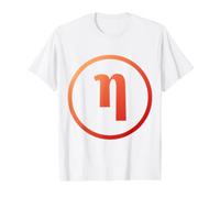 Lower Case ETA - Seventh Letter of the Gr lphabet Value Graphic T-Shirt, Men, White, S