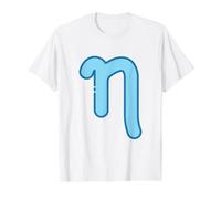 Lower Case ETA - Seventh Letter of the Gr lphabet Value Graphic T-Shirt, Men, White, S