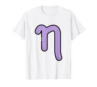 Lower Case ETA - Seventh Letter of the Gr lphabet Value Graphic T-Shirt, Men, White, XL