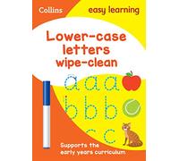 Lower Case Letters Age 3-5 Wipe Clean Activity Book (Collins Easy Learning Preschool)