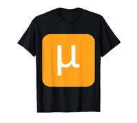 Lower Case Mu - Twelfth Letter of the Gr lphabet Value Graphic T-Shirt, Men, Black, L