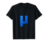 Lower Case Mu - Twelfth Letter of the Gr lphabet Value Graphic T-Shirt, Men, Black, S