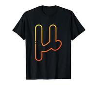 Lower Case Mu - Twelfth Letter of the Gr lphabet Value Graphic T-Shirt, Men, Black, XL