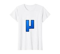 Lower Case Mu - Twelfth Letter of the Gr lphabet Value Graphic T-Shirt, Women, White, XL