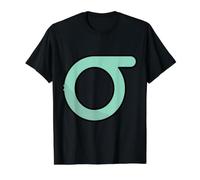 Lower Case Sigma - Eighteenth Letter of the Gr lphabet Value Graphic T-Shirt, Men, Black, L