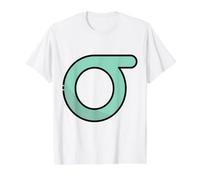 Lower Case Sigma - Eighteenth Letter of the Gr lphabet Value Graphic T-Shirt, Men, White, L