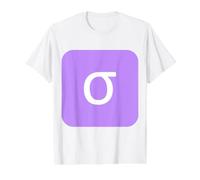 Lower Case Sigma - Eighteenth Letter of the Gr lphabet Value Graphic T-Shirt, Men, White, L