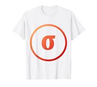 Lower Case Sigma - Eighteenth Letter of the Gr lphabet Value Graphic T-Shirt, Men, White, S