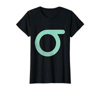 Lower Case Sigma - Eighteenth Letter of the Gr lphabet Value Graphic T-Shirt, Women, Black, S