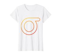 Lower Case Sigma - Eighteenth Letter of the Gr lphabet Value Graphic T-Shirt, Women, White, S