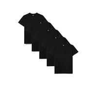Lower East Basic Short Sleeved Men's T-Shirt, Pack of 5, black, M