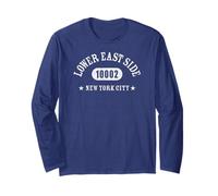 Lower East Side New York City 10002 Athletic with Details Long Sleeve T-Shirt