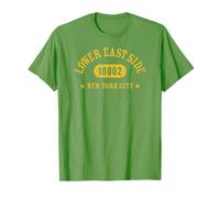 Lower East Side New York City 10002 Athletic with Details T-Shirt