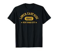 Lower East Side New York City 10002 Athletic with Details T-Shirt