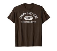 Lower East Side New York City 10002 Athletic with Details T-Shirt