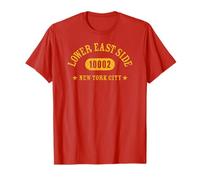 Lower East Side New York City 10002 Athletic with Details T-Shirt