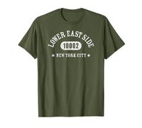 Lower East Side New York City 10002 Athletic with Details T-Shirt