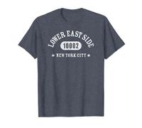 Lower East Side New York City 10002 Athletic with Details T-Shirt