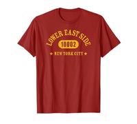 Lower East Side New York City 10002 Athletic with Details T-Shirt