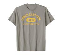 Lower East Side New York City 10002 Athletic with Details T-Shirt