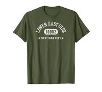LOWER EAST SIDE NEW YORK CITY / NYC Athletic Design W Detail T-Shirt