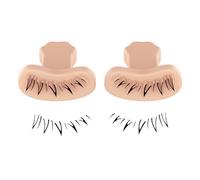 Lower Eyelash Stamp - Quick Eye Natural Look Makeup Tool,Eyelash Applicator Tool, Eyelash Template, 1 Pair Reusable Silicone Stamps for Women