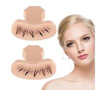 Lower Eyelash Stamp - Silicone Bottom Eyelash Stamp Tool,Silicone Material Portable Makeup Device for Business Trip, Beauty Salon, Home, Travel