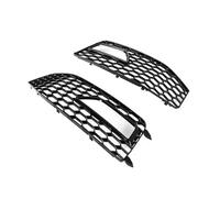 Lower Grilles Grill Compatible With A4 B8.5 S4 2013 2014 2015 2016 Fog Light Grill Mesh Frame Lamp Cover Glossy Honeycomb Hole Panel Modification Repair