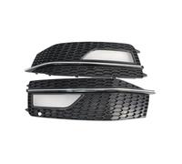 Lower Grilles Grill Compatible With A4 S4 B9 2013 2014 2015 2016 Foglights Cover Car Fog Front Bumper Driving Light Support Modification Repair Parts
