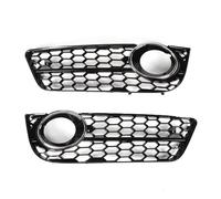 Lower Grilles Grill Compatible With A5 Coupe For Sportback 2008-2011 For Cabriolet 2010-2011 2Pcs Front Bumper Lower Fog Light Lamp Grilles Replacement