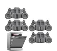 Lower Rack Dishwasher Wheels - Smooth Moving Replacement Rollers, Sturdy Durable Design With Easy Installation | Fits Multiple Models For Efficient Appliance Maintenance Home Kitchen Dishwashing