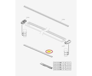 Lower rubber for Thule WingBar Evo Bar