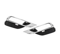 Lower side fog lamp grille Compatible With Crv 2015 2016 1/2 Lhd Rhd Car Styling Chroming Type Front Fog Light Garnish Fog Lamp Lamp Grille Accessories