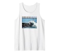 Lower Trestles Surfing Waves Style Salty Air Design CA Tank Top