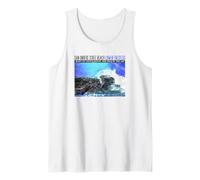 Lower Trestles Surfing Waves Style Salty Air Design CA Tank Top