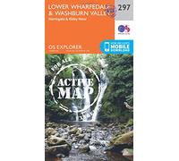 Explorer Active 297 Lower Wharfedale & Washburn Valley Map With Digital Version, Orange One Size