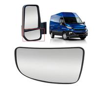 Lower Wing Mirror Glass Right Driver Side for Ford Transit MK8 2014-2022,Wing Mirror Blind Spot Lower Glass Right Side with Backing Plate Compatible with 1855102 BK3117A700AB