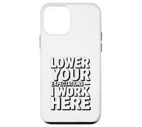 Lower Your Expectations I Work Here Office Humor Case for iPhone 12 mini