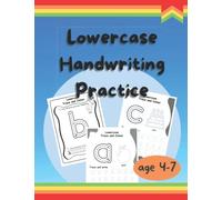 Lowercase Handwriting Practice: Letter Tracing Alphabet Book for 4-7 year old - Large 8.5x11