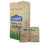 LOWES Lowe's 30 Gallon Heavy Duty Brown Paper Lawn and Refuse Bags for Home and Garden (10 Count), Large (LL)