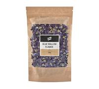 Lowhill Valley Blue Mallow Flower Herbal Tea - Soothe Your Senses with Nature's Elixir - 100% Pure Blue Mallow Flower - Dried Flower Tea - No Additives or Preservatives - 30g
