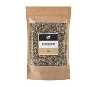Lowhill Valley Feverfew - 100% Pure Tanacetum Parthenium Cut And Dried Herb for Herbal Infusion - Organically Grown - Embrace the Power of Nature - 100g