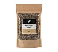 Lowhill Valley Patchouli Leaf - Cut and Dried Pogostemon Cablin Dried Herb - For Relaxation & Digestive Well-being Support - Loose Leaf Herbal Tea - 100% Natural - 50g