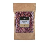 Lowhill Valley Red Rose Petals Herbal Tea - Handpicked Edible Flowers - No Additives or Preservatives - Organically Grown - 100% Pure - 50g