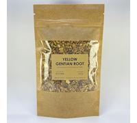 Lowhill Valley Yellow Gentian Root - cut root 100% Pure Gentiana Lutea for Herbal Tea, Non-GMO, Natural, Hand-Packed - Embrace the Power of Nature - 100g