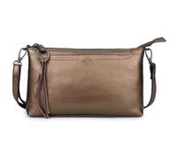 Lowille Genuine Leather Crossbody Bag For Women Head Layer Genuine Leather Bag Small Tassel Shoulder Bag Zipper Clutch Wallet (Bronze)