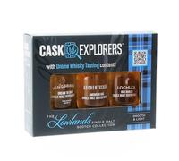 Lowlands Scotch Whisky Tasting Pack - 3 x Single Malts from the Lowlands with video tasting