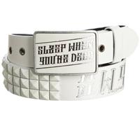 Lowlife SWYD Pritchard from Dirty Sanchez Leather Belt in White