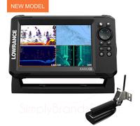 Lowrance Eagle 7 Fishfinder/ Chartplotter with SplitShot HD Transducer│Basemap