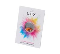 LOX Secure Earring Backs for Women - Safe Secure Patented Locking Earring Back Replacements for All Earrings - Hypoallergenic Easy Push On Design Universal Fit Backs For Earrings - 2 Pairs, Orange